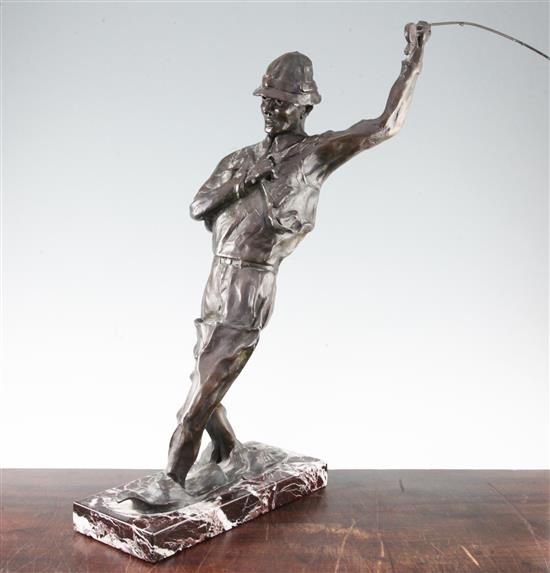 George Northup (American). A limited edition bronze, One Fly, 23in.